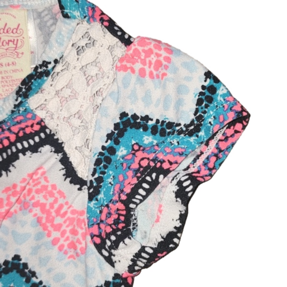 FADED GLORY Chevron Striped Short Sleeve Tee - Picture 3 of 4